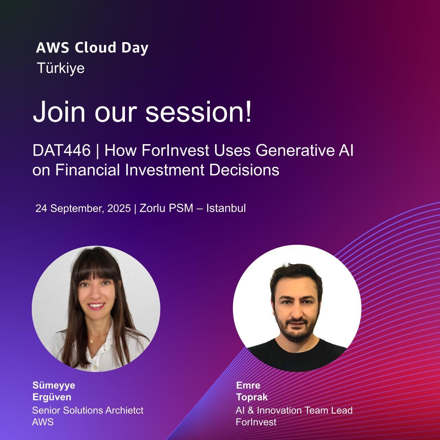 AWS Cloud Day Türkiye presentation